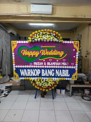 Papan Bunga di Balai Kartini Jakarta
