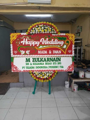Papan Bunga di Balai Kartini Jakarta