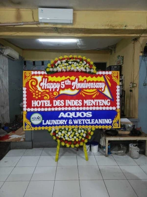 Papan Bunga di Balai Kartini Jakarta