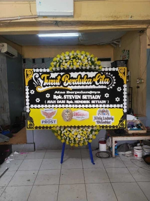 Papan Bunga di Balai Kartini Jakarta