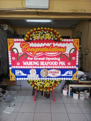 Papan Bunga di Balai Kartini Jakarta
