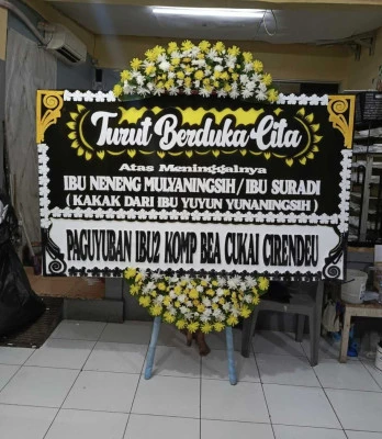 Papan Bunga di Balai Kartini Jakarta